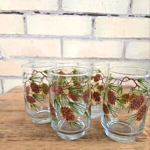 Vintage Pine Cone Tumblers